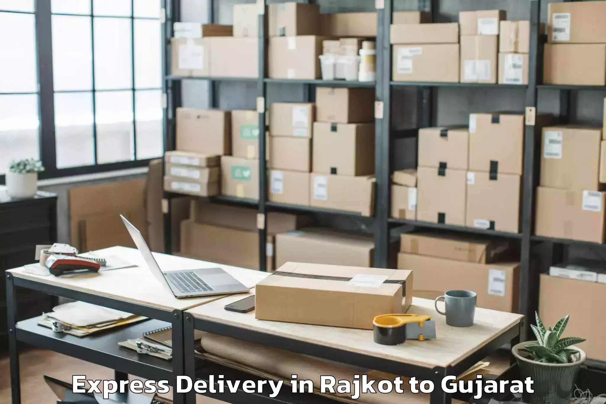 Book Rajkot to Tilakvada Express Delivery Online